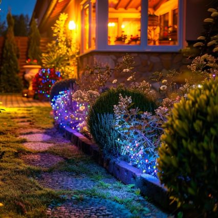 LED RGB Solarljusslinga 50xLED/0,12W/1,2V 1xAA IP44 600 mAh
