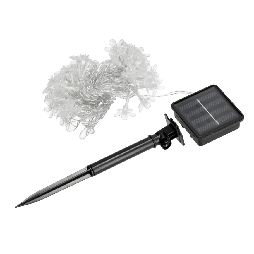 LED RGB Solarljusslinga 50xLED/0,12W/1,2V 1xAA IP44 600 mAh