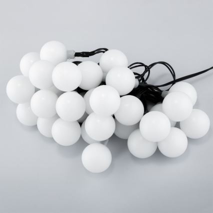 LED RGB Solarljusslinga PARTY 30xLED/1,2V 400 mAh 3,9 m IP44