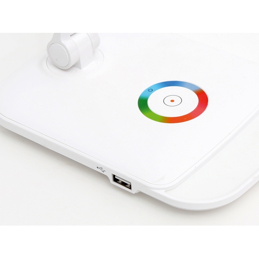 LED RGB Touch dimbar Bordslampa LED/18W/230V + USB