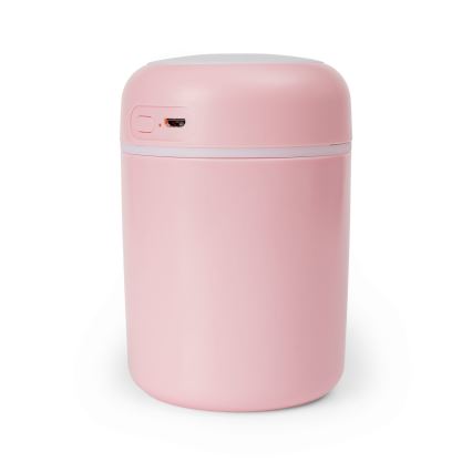 LED RGB Ultrasonisk aromdiffusor och luftfuktare LED/2W 300ml rosa