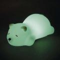 LED RGB uppladdningsbar beröringsstyrd nattlampa LED/3,7V 1200 mAh björn