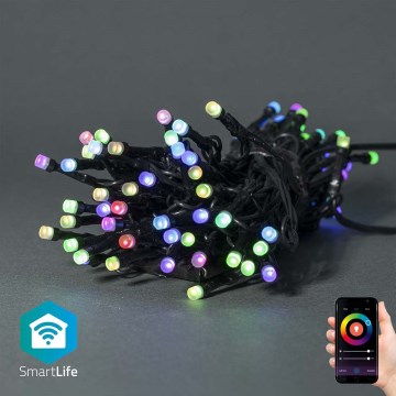 LED RGB utomhusljusslinga 42x LED/8 funktioner 8 m IP65 Wi-Fi Tuya