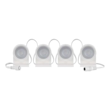 LED RGBIC+CCT Dekorationskedja med punktbelysning GoSmart - förlängning 4xLED/7W/230V 85 cm Wi-Fi Tuya