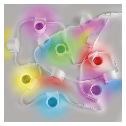 LED RGBIC+CCT Dekorativ slinga med spotlight GoSmart 12xLED/7W/230V 255 cm Wi-Fi Tuya