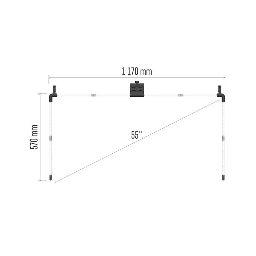 LED RGBIC Dimbar list för TV GoSmart LED/24W/230V 55“