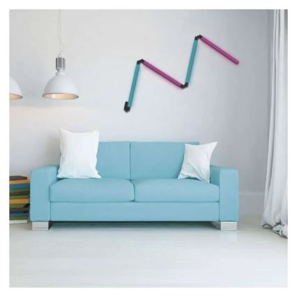 LED RGBIC Ljusreglerad golvlampa GoSmart LED/20W/230V 2700K Wi-Fi Tuya