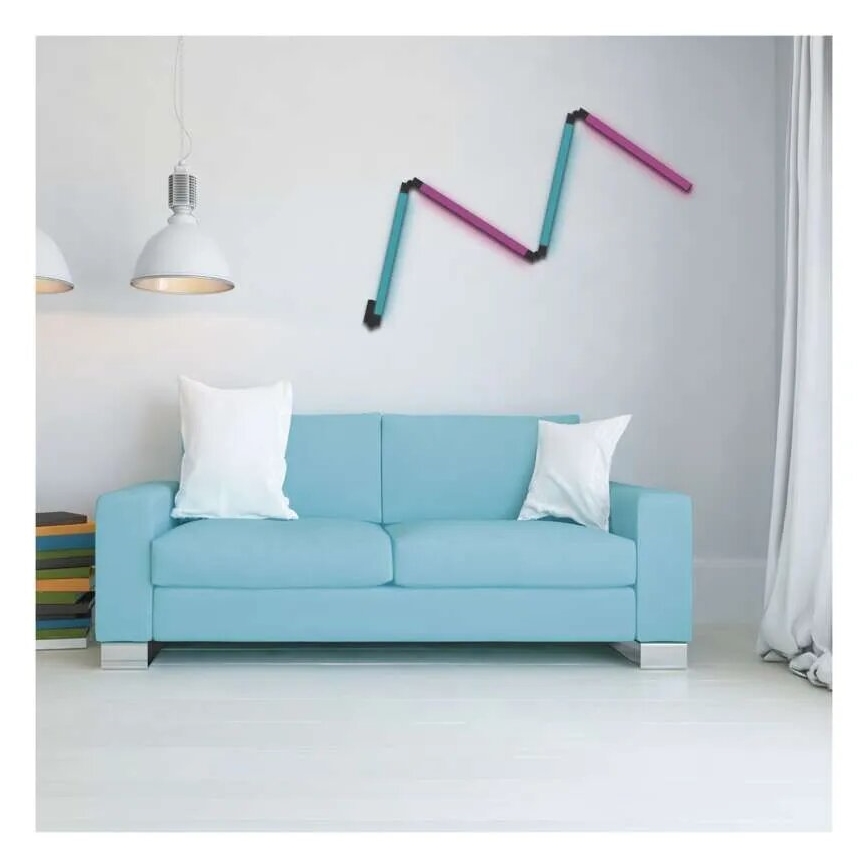 LED RGBIC Ljusreglerad golvlampa GoSmart LED/20W/230V 2700K Wi-Fi Tuya