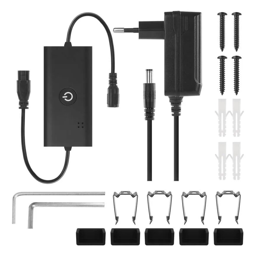 LED RGBIC Ljusreglerad golvlampa GoSmart LED/20W/230V 2700K Wi-Fi Tuya