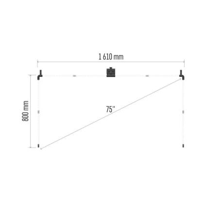 LED RGBIC Slinga för TV GoSmart LED/24W/230V 75“