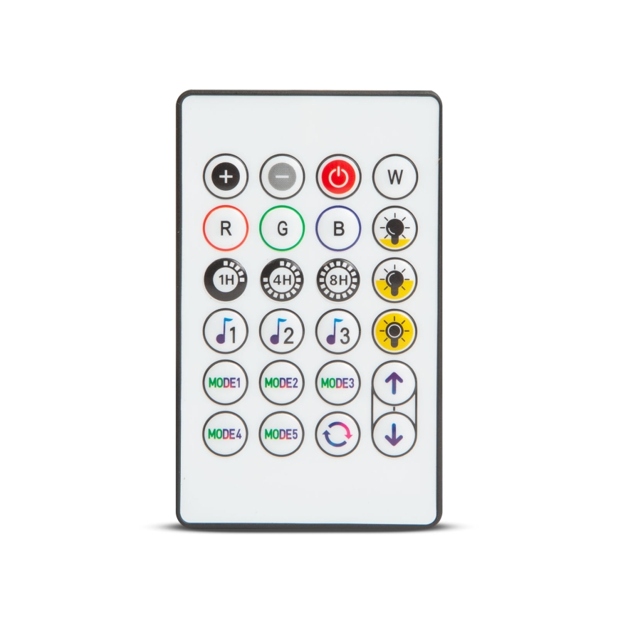 LED RGBIC dimbar solcellsdriven ljusslinga 15xLED/1,3W/3,7/5V 2200 mAh 8 m IP65 svart + fjärrkontroll