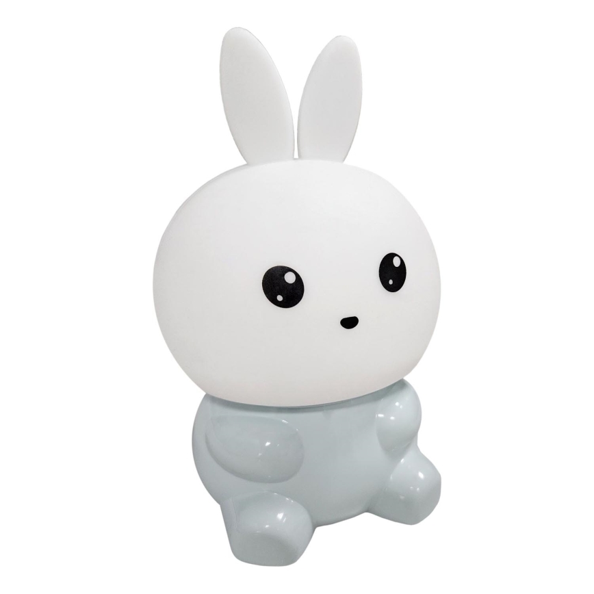 LED RGBW Barnlampa med touch LED/1W/5V USB 1200 mAh kanin