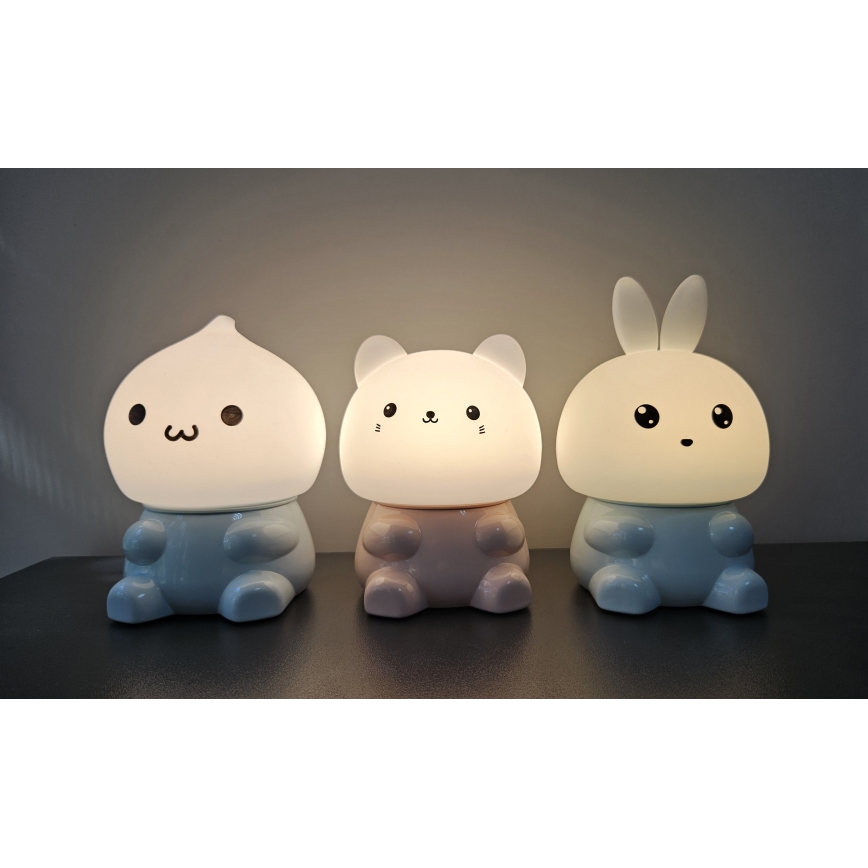 LED RGBW Barnens touchlampa LED/1W/5V USB 1200 mAh spöke