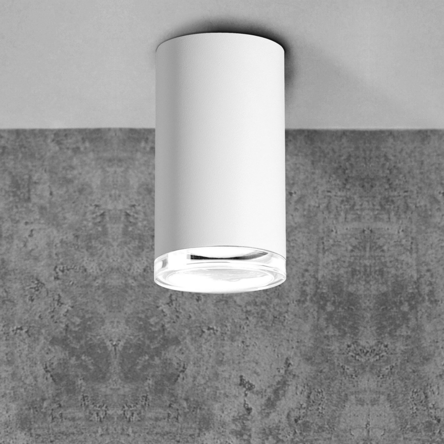 LED RGBW dimbar badrumsspotlight TURYN 1xGU10/4,8W/230V 3000K IP44 vit + fjärrkontroll
