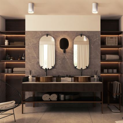 LED RGBW dimbar badrumsspotlight TURYN 1xGU10/6W/230V 3000K IP44 vit + fjärrkontroll