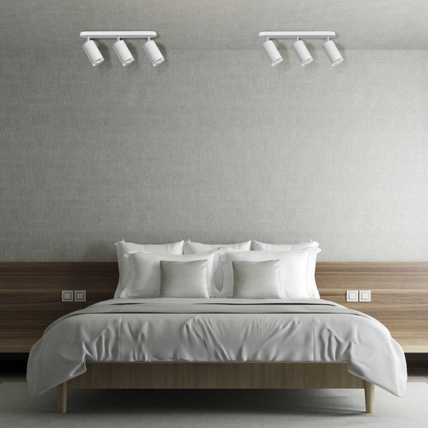 LED RGBW dimbar badrumsspot TURYN 3xGU10/6W/230V 3000K Wi-Fi IP44 vit