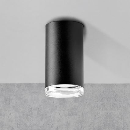 LED RGBW dimbart badrumsspotlight TURYN 1xGU10/4,8W/230V 3000K IP44 svart + fjärrkontroll