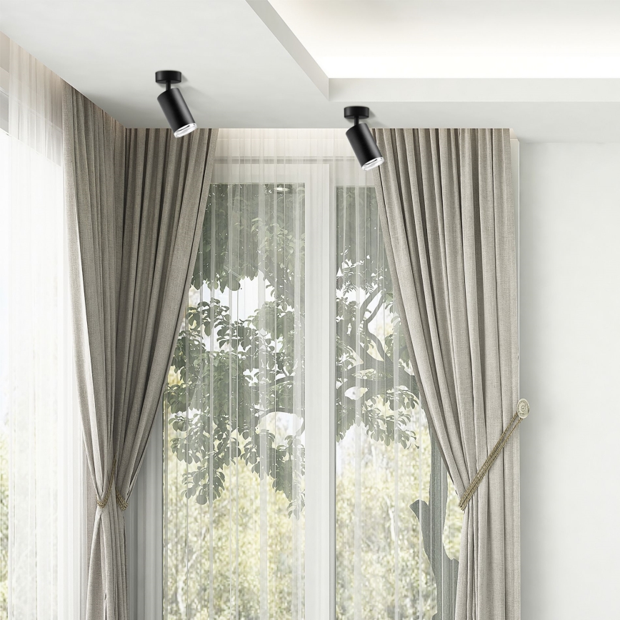 LED RGBW Dimbart badrumsspotlight TURYN 1xGU10/6,5W/230V 2700-6500K Wi-Fi IP44 svart