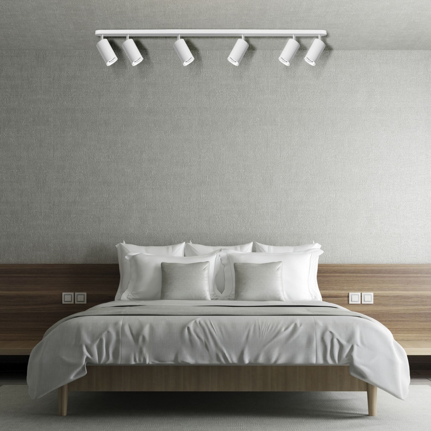 LED RGBW dimbar badrumsspotlight TURYN 6xGU10/6,5W/230V 2700-6500K Wi-Fi IP44 vit