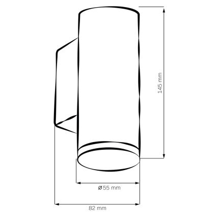 LED RGBW dimbar vägglampa för badrum TURYN 1xGU10/4,8W/230V 3000K IP44 vit + fjärrkontroll