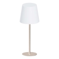 LED RGBW dimbar beröringsstyrd utomhusbordslampa LUCIA LED/2W/5V 1800/2700/6500K 3600 mAh IP44 beige