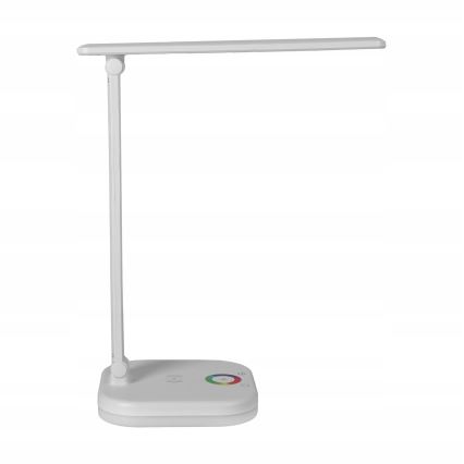 LED RGBW dimbar bordslampa med trådlös laddning LED/7W/5V USB vit