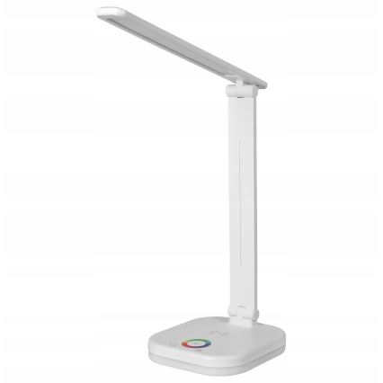 LED RGBW dimbar bordslampa med trådlös laddning LED/7W/5V USB vit