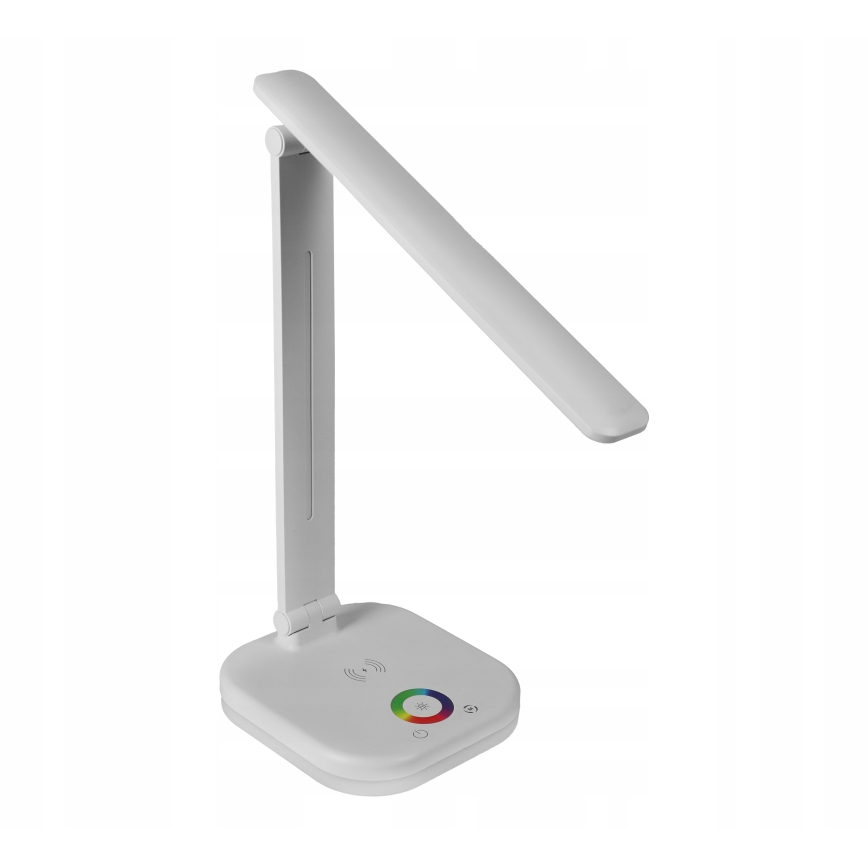 LED RGBW dimbar bordslampa med trådlös laddning LED/7W/5V USB vit
