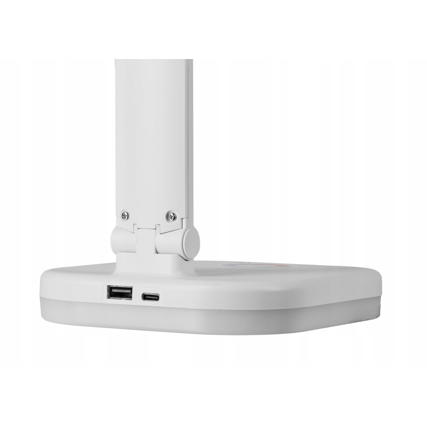 LED RGBW dimbar bordslampa med trådlös laddning LED/7W/5V USB vit