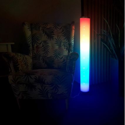 LED RGBW Dimbar golvlampa STELLA LED/12W/230V + fjärrkontroll