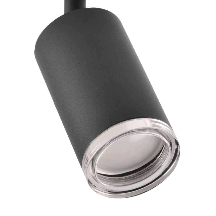 LED RGBW Dimbar badrumsspotlight TURYN 3xGU10/4,8W/230V 3000K IP44 svart + fjärrkontroll