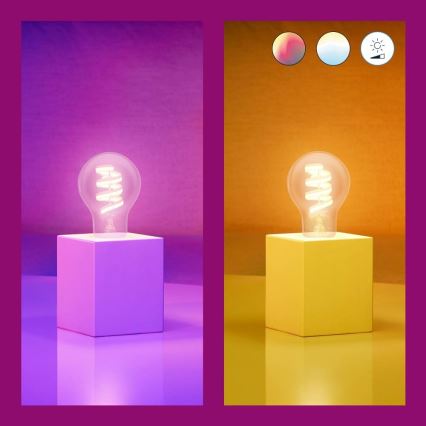 LED RGBW dimbar lampa A60 E27/6,3W/230V 2200-6500K Wi-Fi - WiZ