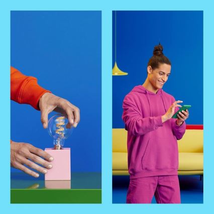 LED RGBW dimbar lampa A60 E27/6,3W/230V 2200-6500K Wi-Fi - WiZ