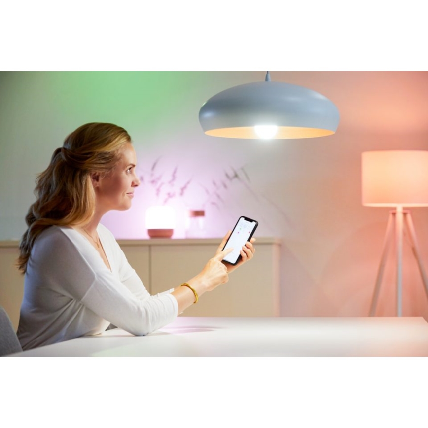 LED RGBW dimbar lampa A60 E27/8,5W/230V 2200-6500K  CRI 90 Wi-Fi + fjärrkontroll - WiZ