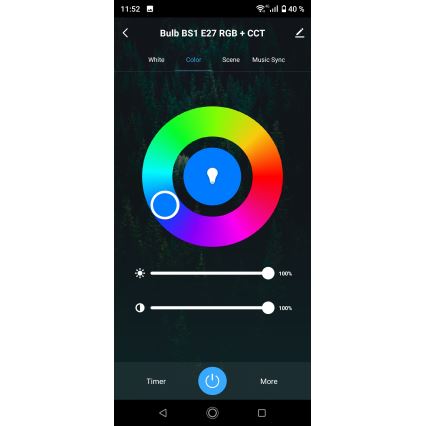 LED RGBW dimbar lampa E14/5,5W/230V 3000-6500K Wi-Fi