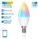 LED RGBW dimbar lampa C37 E14/6,5W/230V 2700-6500K Wi-Fi - Aigostar