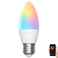 LED RGBW dimbar lampa C37 E27/6,5W/230V 2700-6500K Wi-Fi - Aigostar