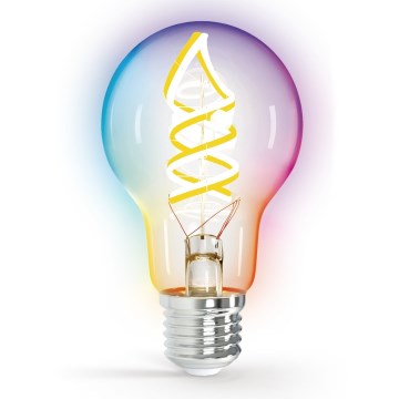 LED RGBW dimbar lampa FILAMENT MESH Smart A60 E27/4,9W/230V 2700K - Aigostar