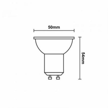 LED RGBW Dimbar lampa GU10/4,5W/230V 2700-6500K Wi-Fi Tuya