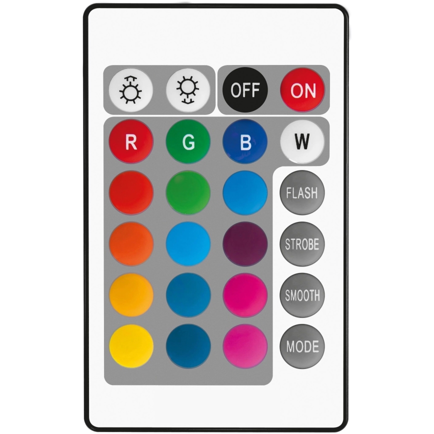 LED RGBW dimbar lampa E14/4,9W/230V 2700K + fjärrkontroll - Globo