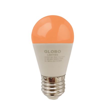 LED RGBW dimbar lampa E27/6W/230V 3000K + fjärrkontroll - Globo