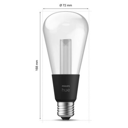 LED RGBW dimbar lampa Philips Hue White And Color Ambiance E27/6,8W/230V 2000-6500K