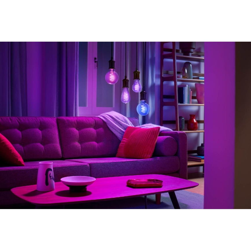 LED RGBW dimbar lampa ST64 E27/6,3W/230V 2200-6500K Wi-Fi - WiZ