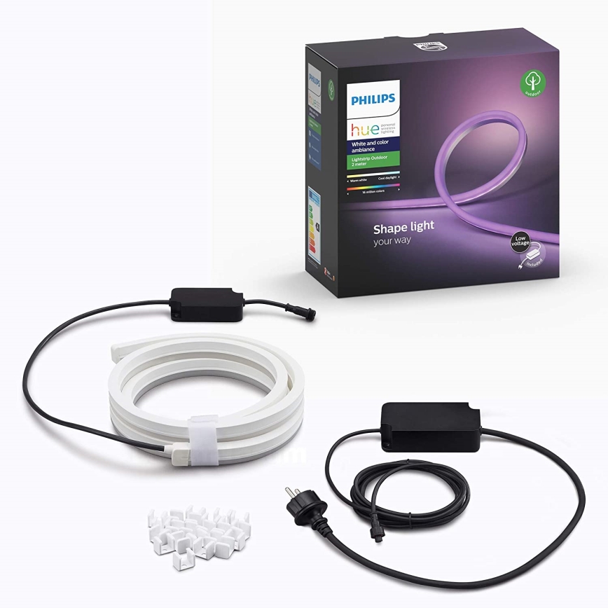 LED RGBW dimbar remsa Philips Hue OUTDOOR STRIP LED/20,5W 2m IP67