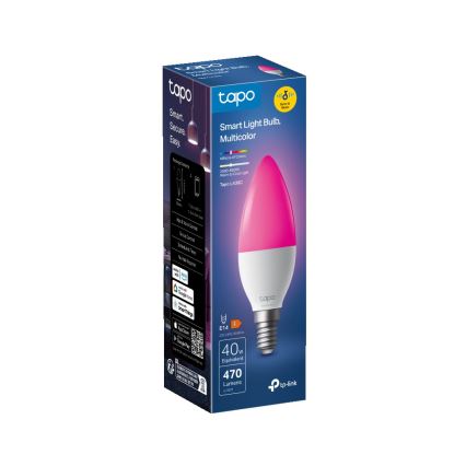 LED RGBW dimbar smart LED-lampa E14/4,8W/230V 2500-6700K - TP-Link