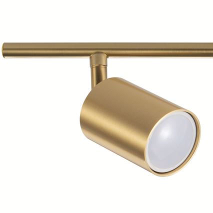 LED RGBW dimbar spotlampa GOLDIE 3xGU10/4,8W/230V 3000K guld + fjärrkontroll
