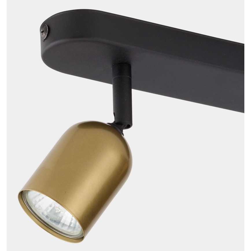 LED RGBW dimbar spotlight TOP 2xGU10/6,5W/230V 2700-6500K guld/svart