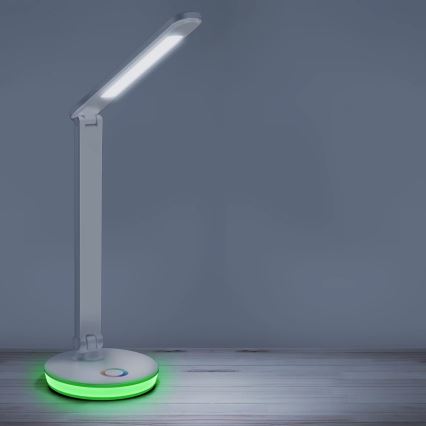LED RGBW Dimbar touch bordslampa NEPTUN LED/7W/230V vit