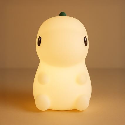 LED RGBW, dimbar och uppladdningsbar nattlampa för barn med beröringsstyrning – DINO LED/1W/5V 1200 mAh