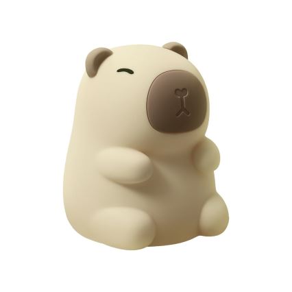 LED RGBW dimbar uppladdningsbar beröringsstyrd nattlampa för barn KAPYBARA LED/0,45W/5V 800 mAh